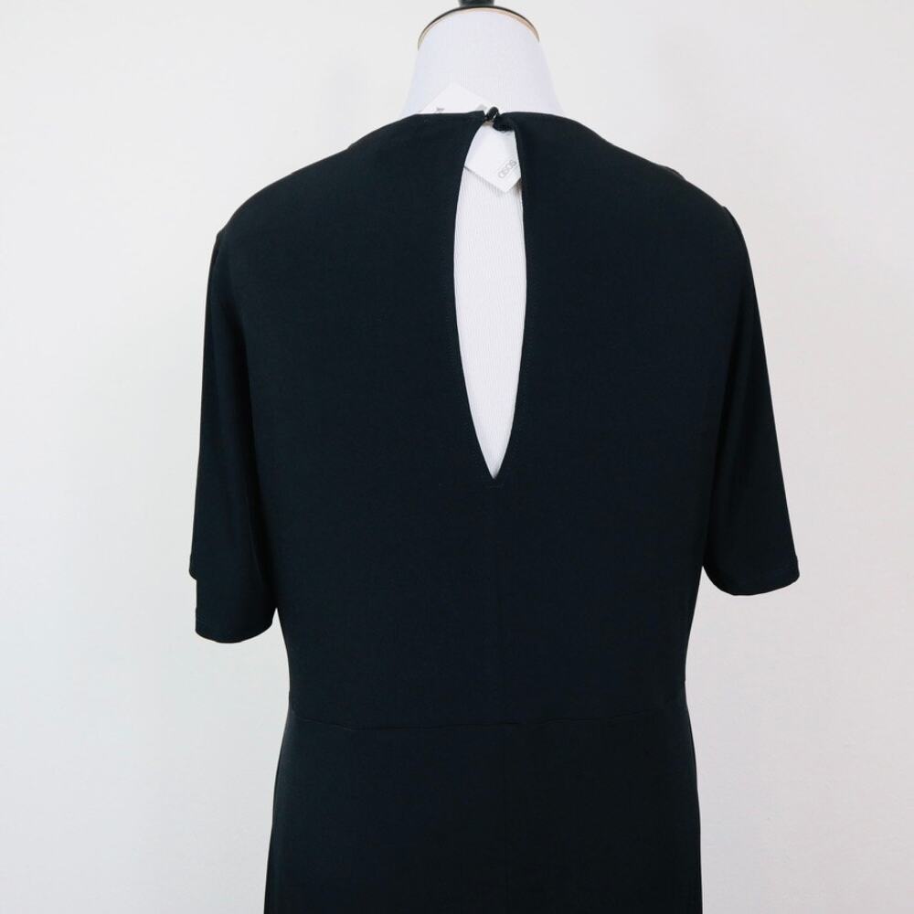 NWT ASOS CURVE Size 16 Maxi Dress V Neck Lace Flutter Sleeve Black - Picture 6 of 12